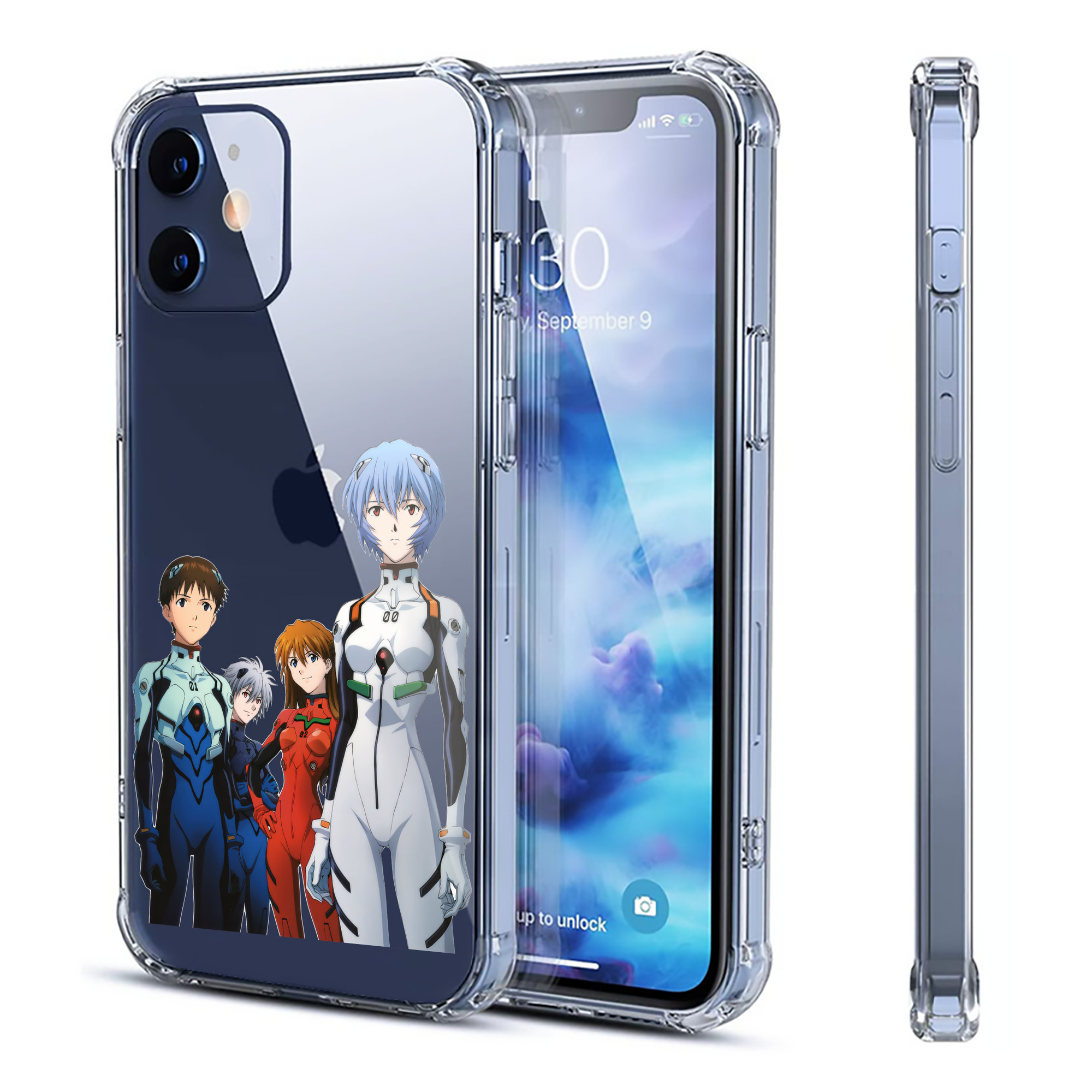 （画像用） EVA 新世紀エヴァンゲリオン 【iPhone 12シリーズ対応】透明スマホケース（クリアソフトケース）